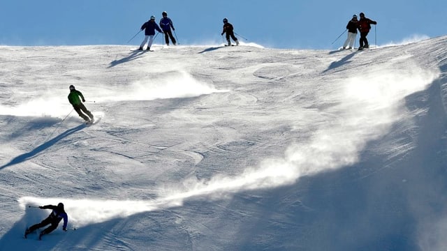 Eine Skipiste.