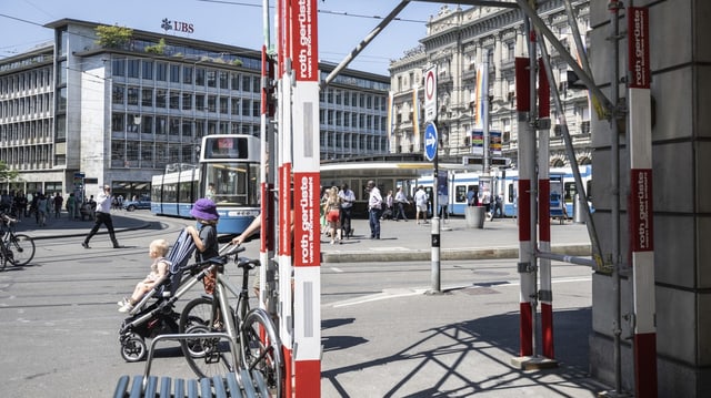 Bild vom Zürcher Paradeplatz.