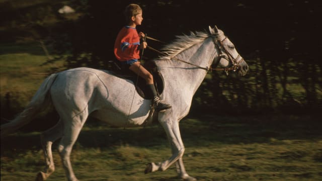 Michael Brunner beim Reiten.