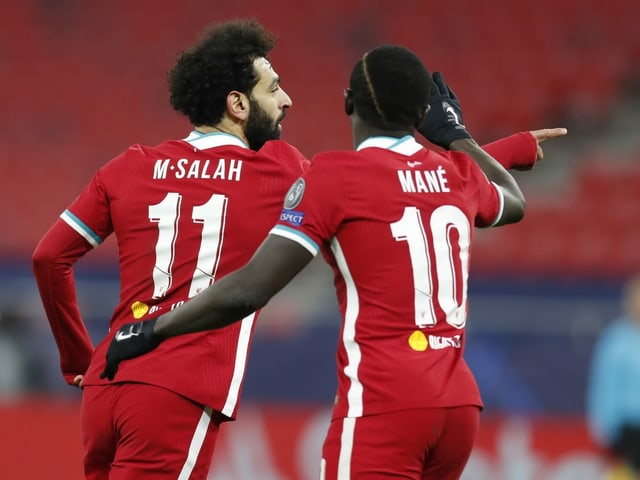 The scorers Mohamed Salah and Sadio Mané.