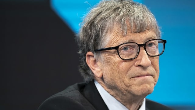 Bill Gates 2019 am WEF in Davos. 