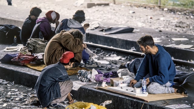 Ein Bild des Letten, wo in den 90er-Jahren tausende Heroinabhängige Drogen offen konsumierten.