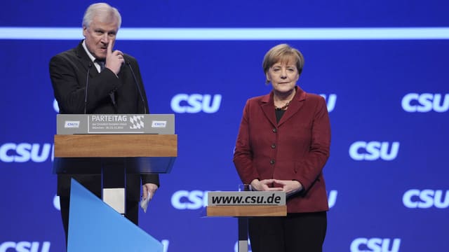 Horst Seehofer und Angela Merkel.