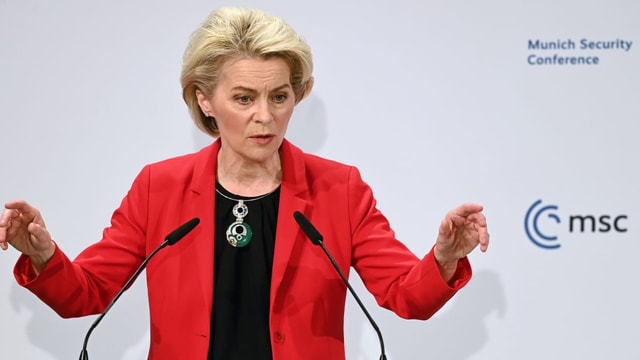 Ursula von der Leyen an der Münchner Sicherheitskonferenz.