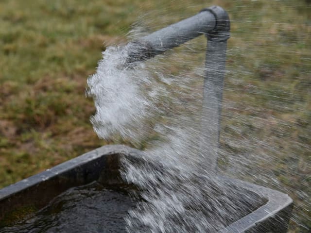 Brunnen im Wind