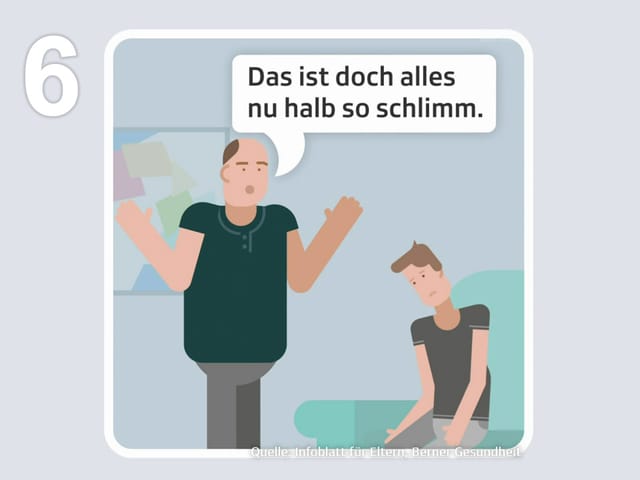 Tipp 6: Sorgen nicht herunterspielen