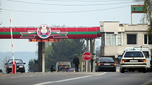 Grenzübergang von Moldau nach Transnistrien.