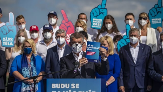 Regierungschef Andrej Babiš bei einer Wahlveranstaltung Anfang September.