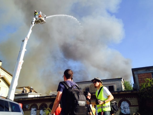 Feuerwehr im Einsatz.