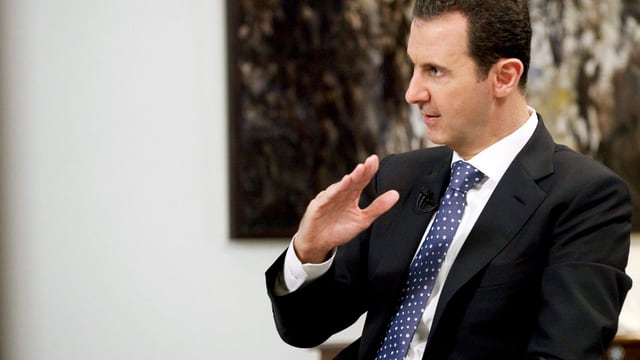 Baschr al-Assad in einem Interview im Dezember 2015.