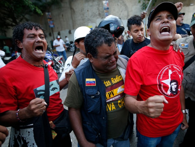 Trauernde Venezolaner