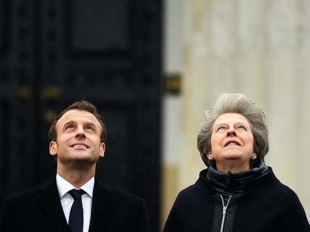 May und Macron. 