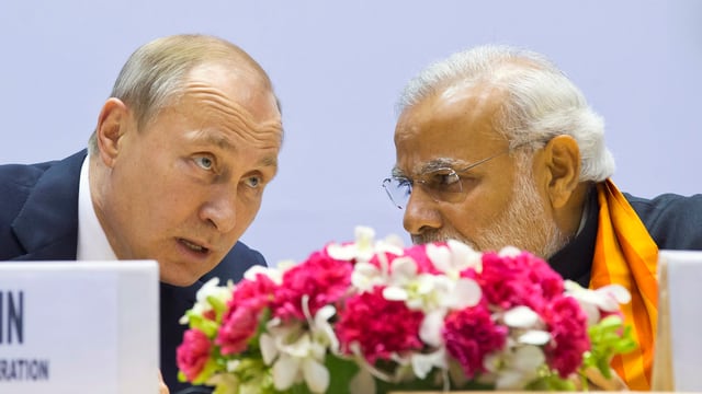 Putin und Modi sprechen miteinander