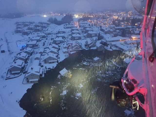 Landslide near Oslo