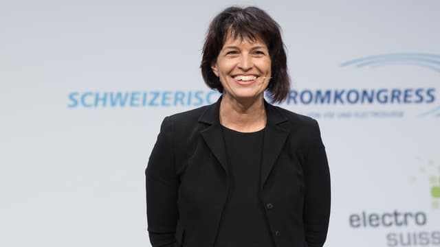 Doris Leuthard am Schweizerischen Stromkongress 2015.