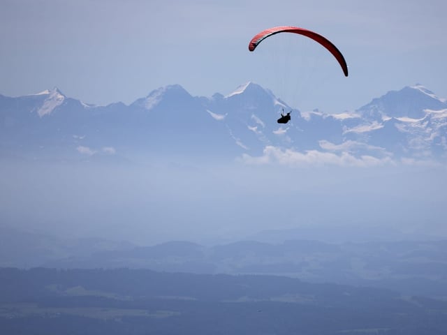 Gelitschirm auf dem Weissenstein.