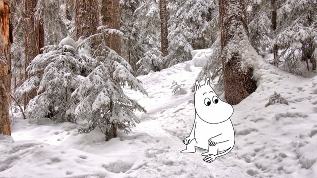 Mumin im Schnee