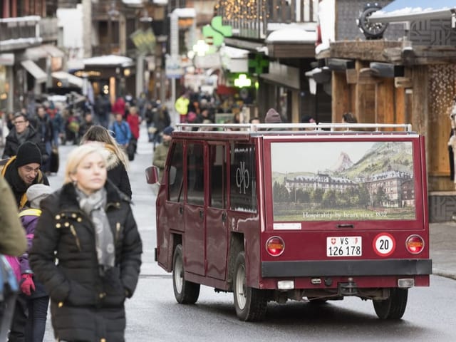 Elektrowagen Zermatt