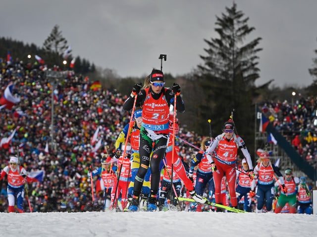 Biathletinnen in Nove Mesto.