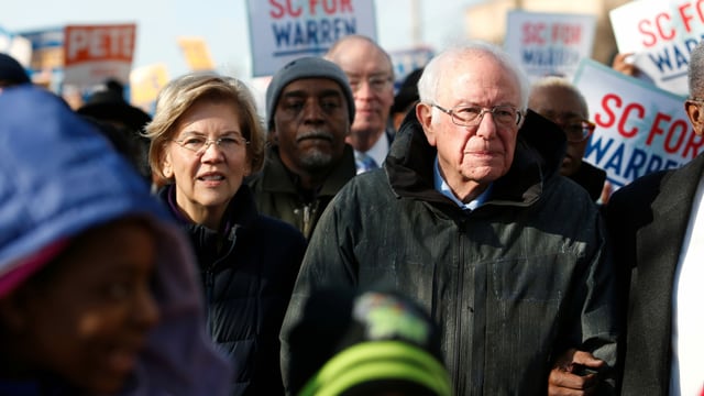 Elizabeth Warren und Bernie Sanders