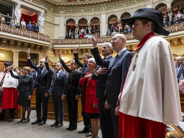 Alle Bundesratsmitglieder schwören auf die Verfassung