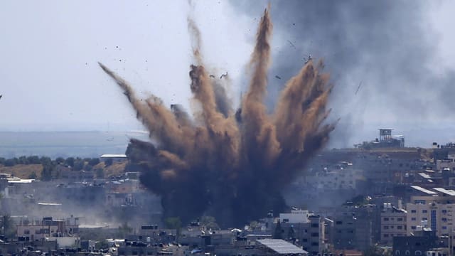 Israelischer Luftangriff im Gazastreifen am 13. Mai 2021.