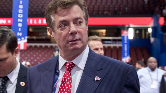 Paul Manafort und andere Personen an einer Wahlkampfverstaltung in Wisconsin