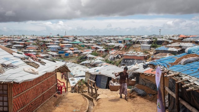 Ein Lager von Rohingya in Bangladesh