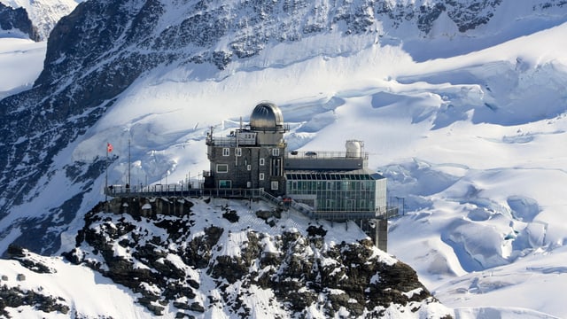 View of the Jungfraujoch observatory.