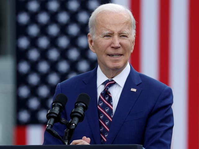 Joe Biden am Rednerpult