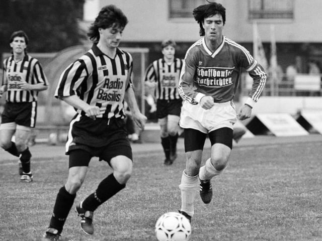 Joachim Löw in a match with Schaffhausen in 1991.