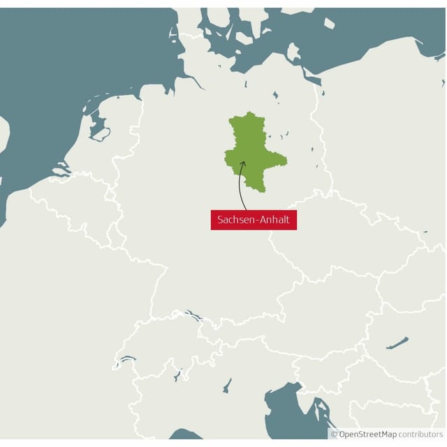 Saxony-Anhalt Map