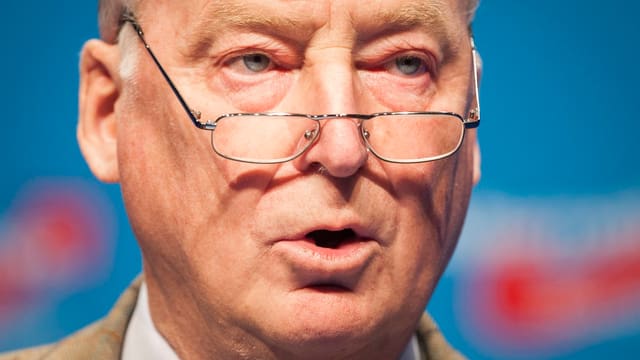 Alexander Gauland in Grossaufnahme