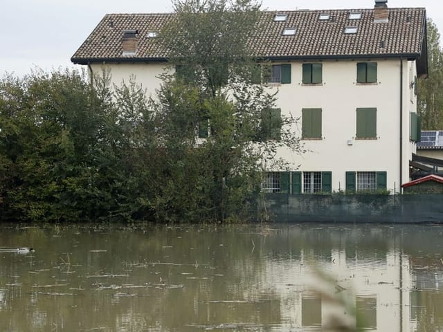 Ähnliches Bild in Modena – hier ist der Kanal übergelaufen.