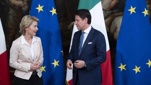 Ursula von der Leyen und Giuseppe Conte