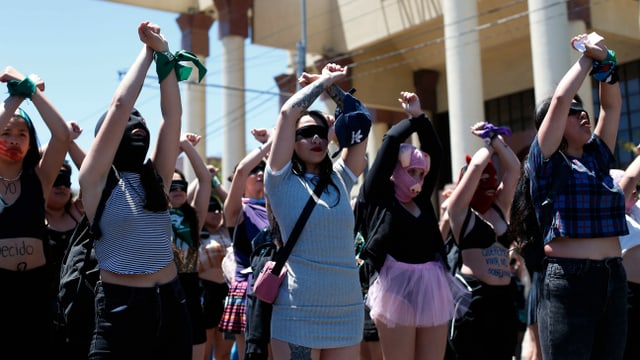 Protest in Valparaiso