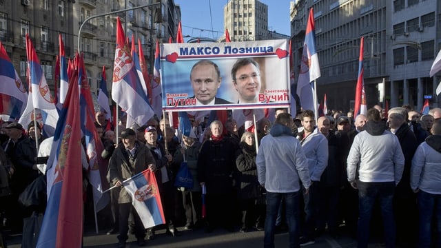 Putinfans in Belgrad