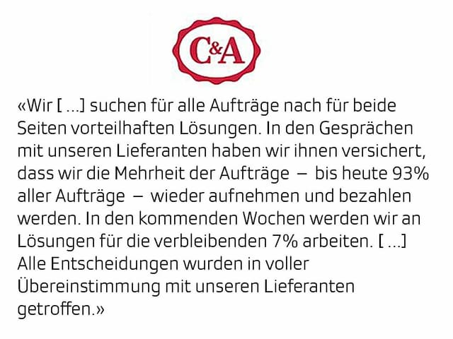 Antwort C&A