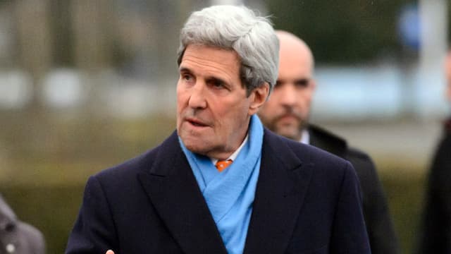 US-Aussenminister John Kerry bei den Atomgesprächen in Lausanne.