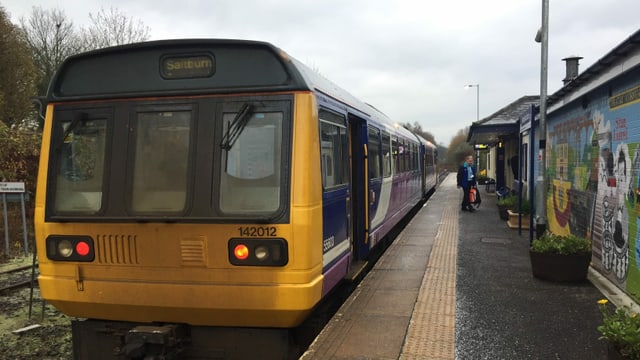 Der Bahnhof von Bishop Auckland.