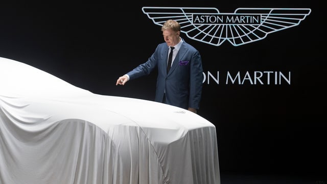 Aston Martin Enthüllung am Autosalon in Genf