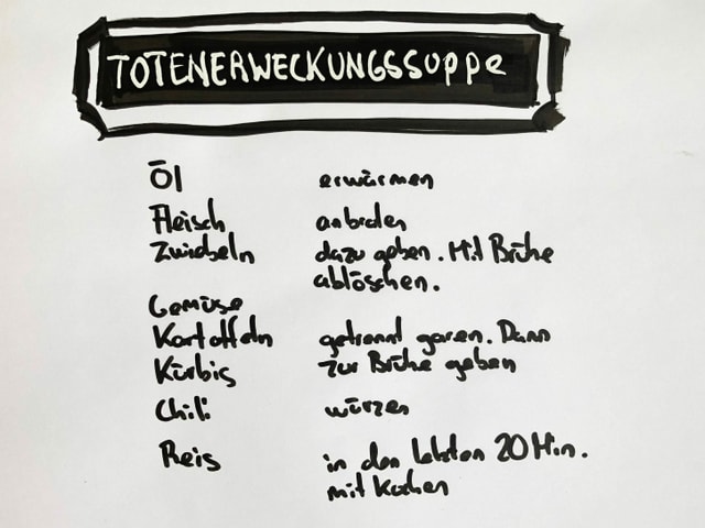 Rezept für eine chilenische Totenerweckungssuppe