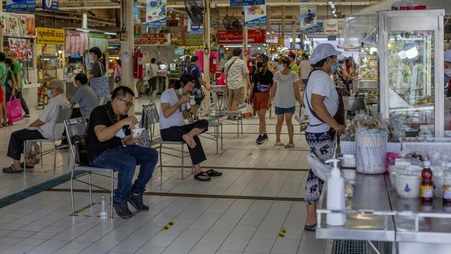 People in a market