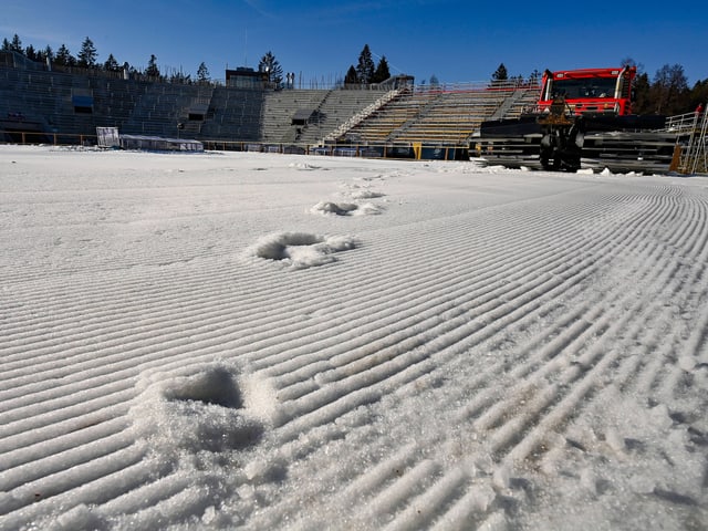 Blick auf die Vysocina Arena.