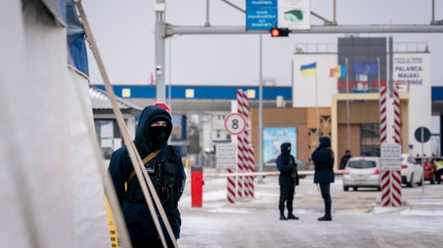 Grenzübergang zur Ukraine im Süden von Moldau.