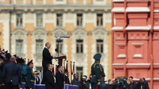 Putin during his speech in Moscow. 