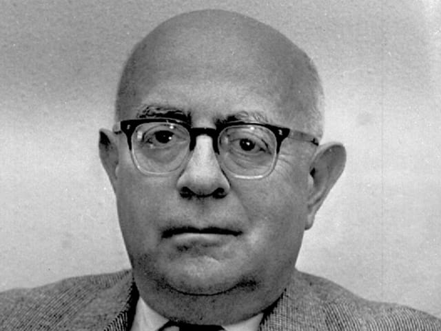 Historisches Bild: Portrait von Theodor W. Adorno.