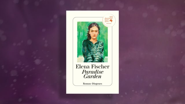 Buchcover mit einem Gemälde einer jungen Frau im grünen Pullover