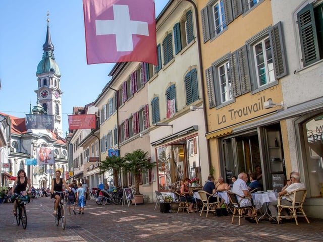 Begegnungszone in der Frauenfelder Altstadt