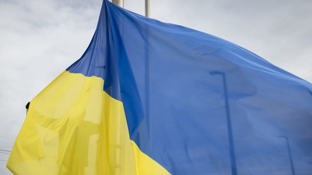 Die ukrainische Flagge